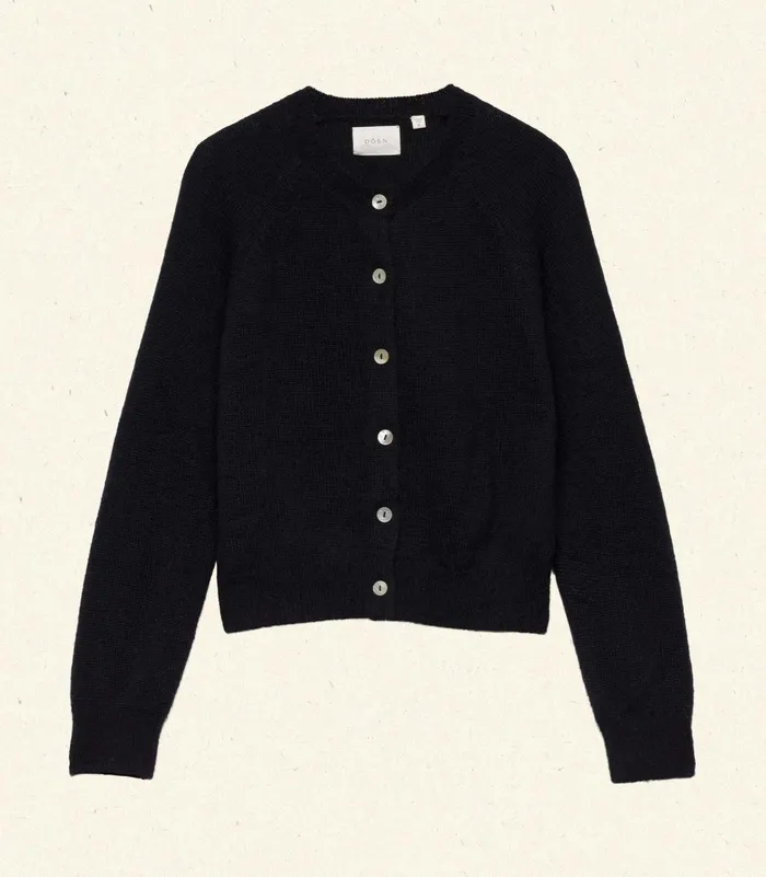 DEN Knitwear Women Petra Cardigan Black DEN Knitwear Women Petra Cardigan Black