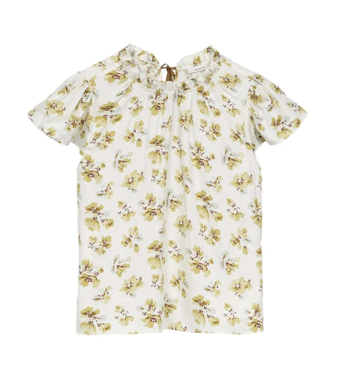 DEN Tops Women Yvie Top Gold Frolicking Floral DEN Tops Women Yvie Top Gold Frolicking Floral