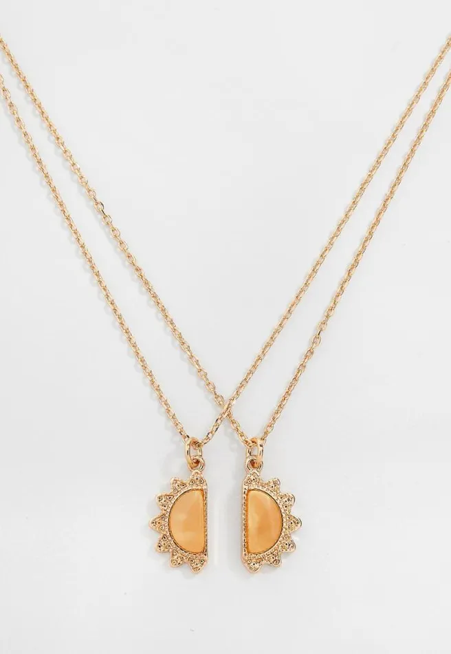 Dainty 2 Piece Sunshine Necklace Women Maurices Jewelry