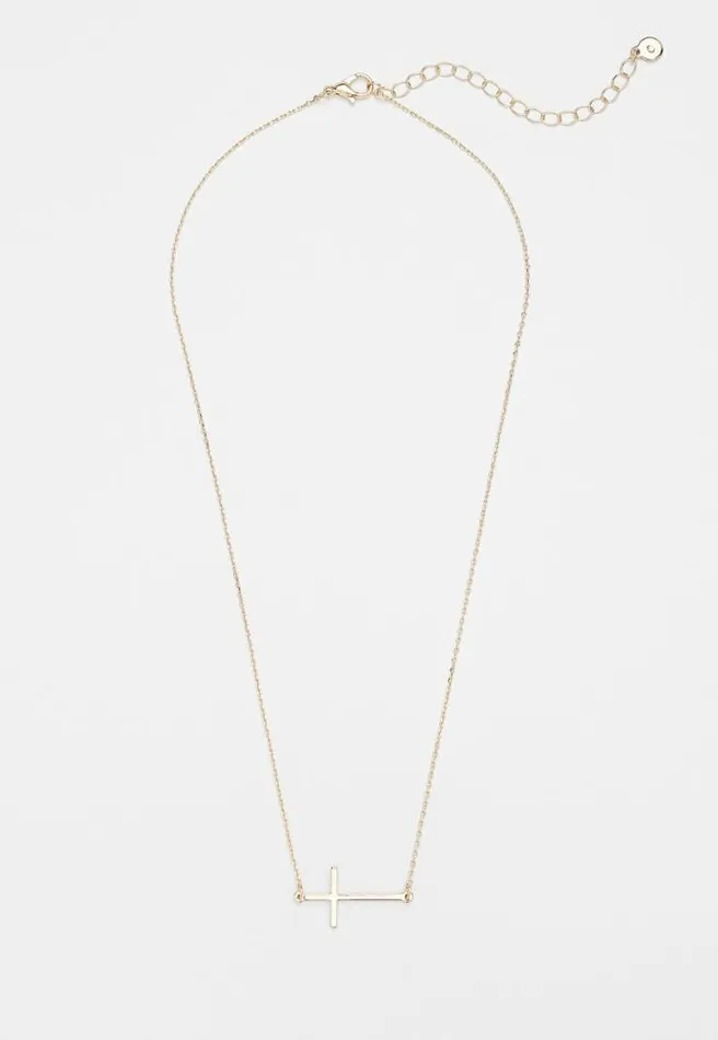 Dainty Side Cross Necklace Women Maurices Jewelry