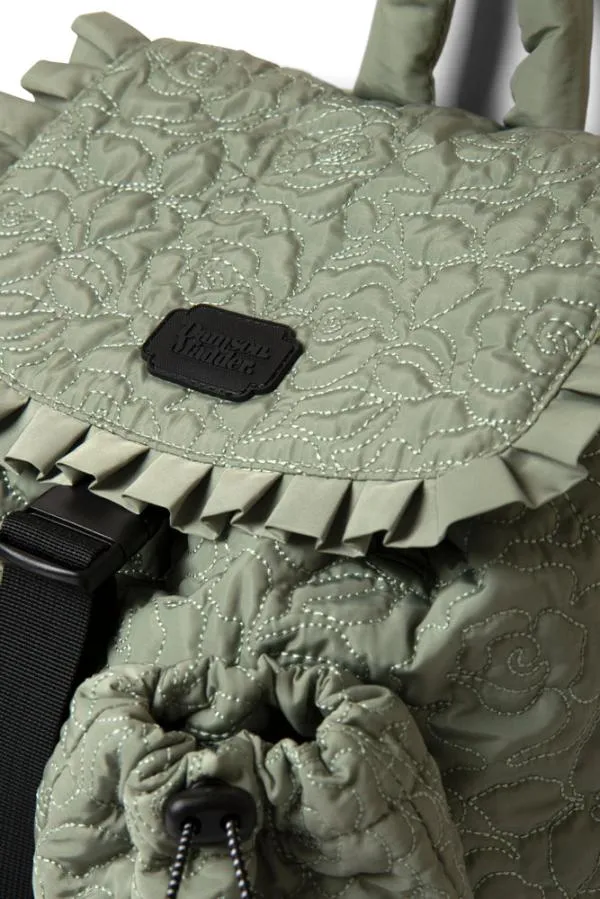 Damson Madder Bags Accessories Rose Quilted Backpack Khaki
