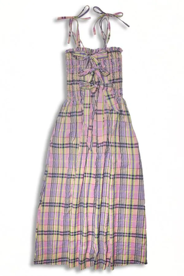 Damson Madder Coords Women Hettie Midi Dress 8211 Cindy Check