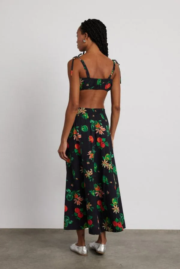 Damson Madder Coords Women Karmen Ruche Bralet 8211 Apple Print
