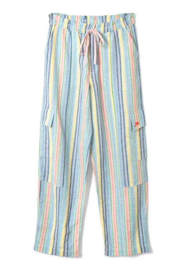 Damson Madder Coords Women Sicily Rocket Cargo Trousers 8211 Multi Stripe