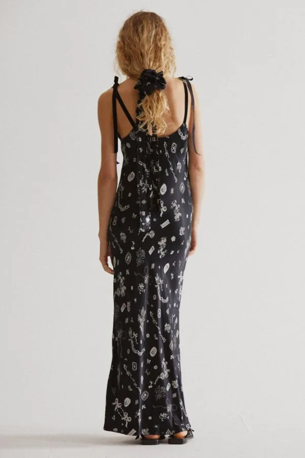 Damson Madder Dresses Women Cleo Slip Dress Symbol Print