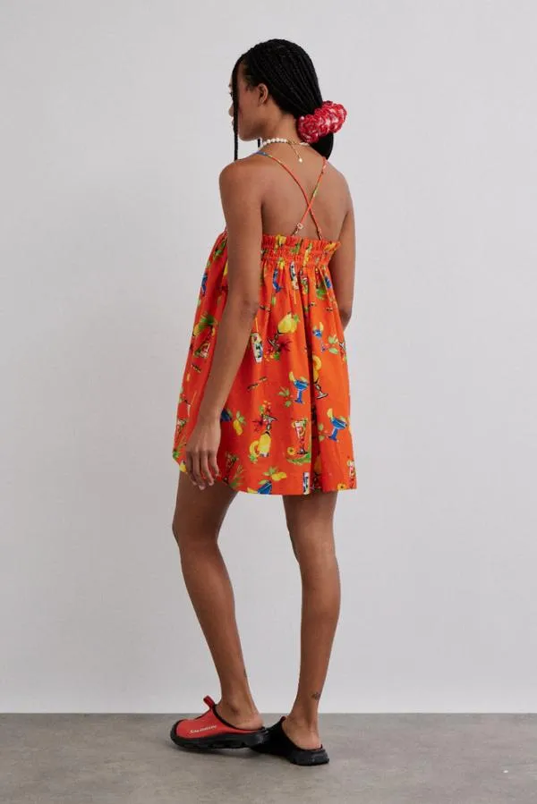 Damson Madder Dresses Women Lila Strappy Mini Dress 8211 Cocktail Print