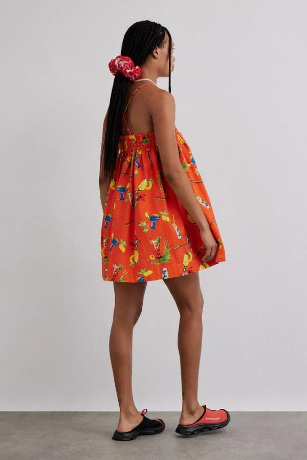 Damson Madder Dresses Women Lila Strappy Mini Dress 8211 Cocktail Print