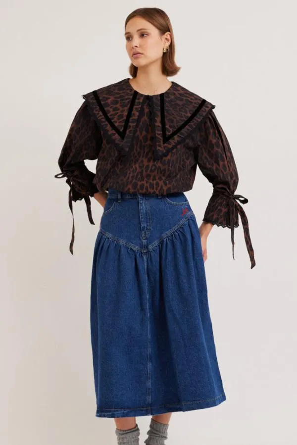 Damson Madder Skirts Women Fin Midi Skirt