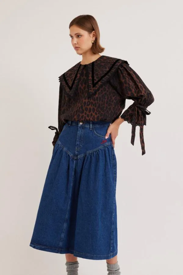 Damson Madder Skirts Women Fin Midi Skirt