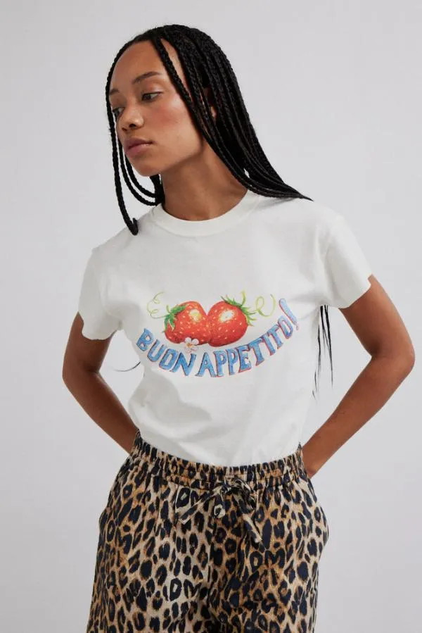 Damson Madder Tops Women Buon Appetito Shrunken Tee