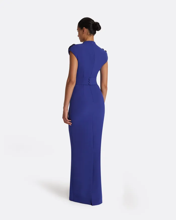 Dana Skiathos Blue Long Dress Skiathos Blue Icons Safiyaa Women