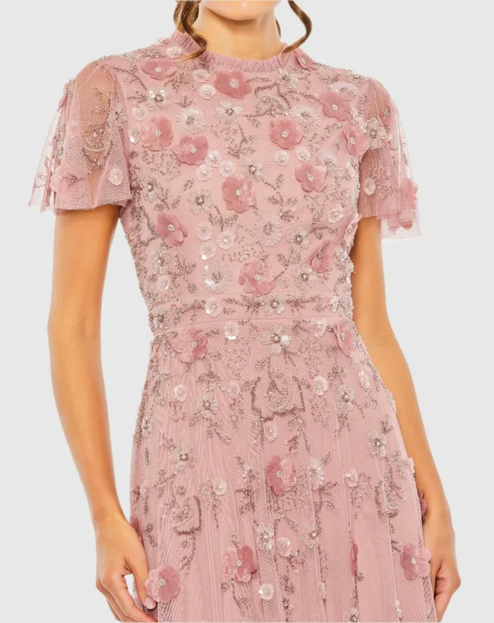 Daytime Dresses Embellished High Neck Cap Sleeve A Line Dress Powder Blue Mac Duggal Women Daytime Dresses Embellished High Neck Cap Sleeve A Line Dress Powder Blue Mac Duggal Women