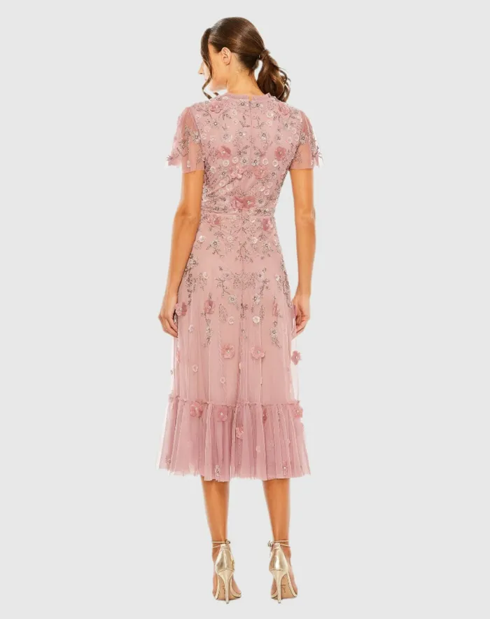 Daytime Dresses Embellished High Neck Cap Sleeve A Line Dress Powder Blue Mac Duggal Women Daytime Dresses Embellished High Neck Cap Sleeve A Line Dress Powder Blue Mac Duggal Women