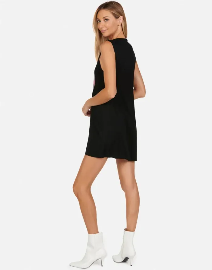 Deanna Tie Dye Tongue Black Women Lauren Moshi Dresses