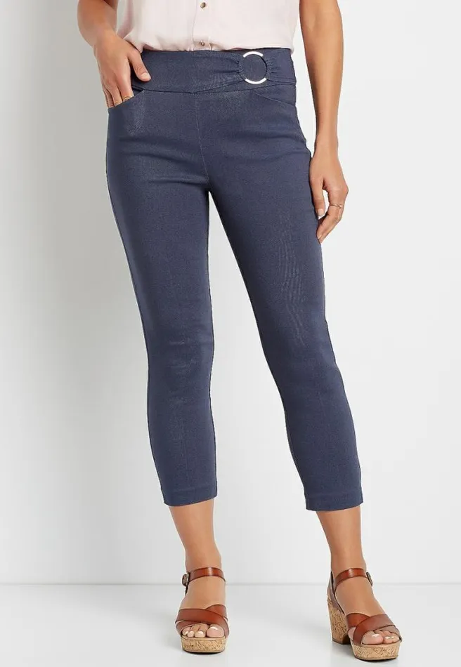 Denim Bengaline Cropped Pant Women Maurices Bottoms