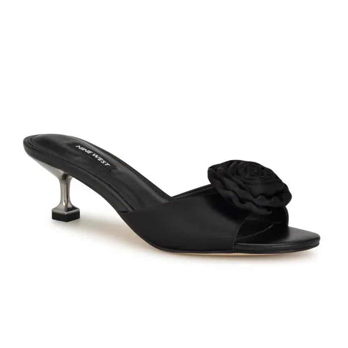 Dhalia Rosette Sandals Black Women Nine West Sandals Dhalia Rosette Sandals Black Women Nine West Sandals