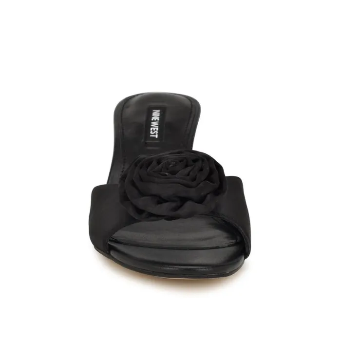 Dhalia Rosette Sandals Black Women Nine West Sandals Dhalia Rosette Sandals Black Women Nine West Sandals