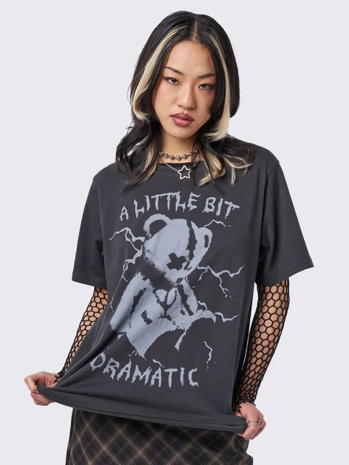 Dramatic Teddy Graphic Tshirt Women Minga London Tops and TShirts
