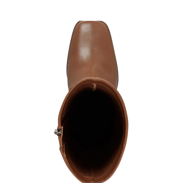 Dreeam Block Heeled Boot Tan Leather Women Boots Marc Fisher