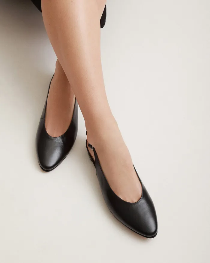 DRESS jomercer Women Bryce dress flats black leather DRESS jomercer Women Bryce dress flats black leather