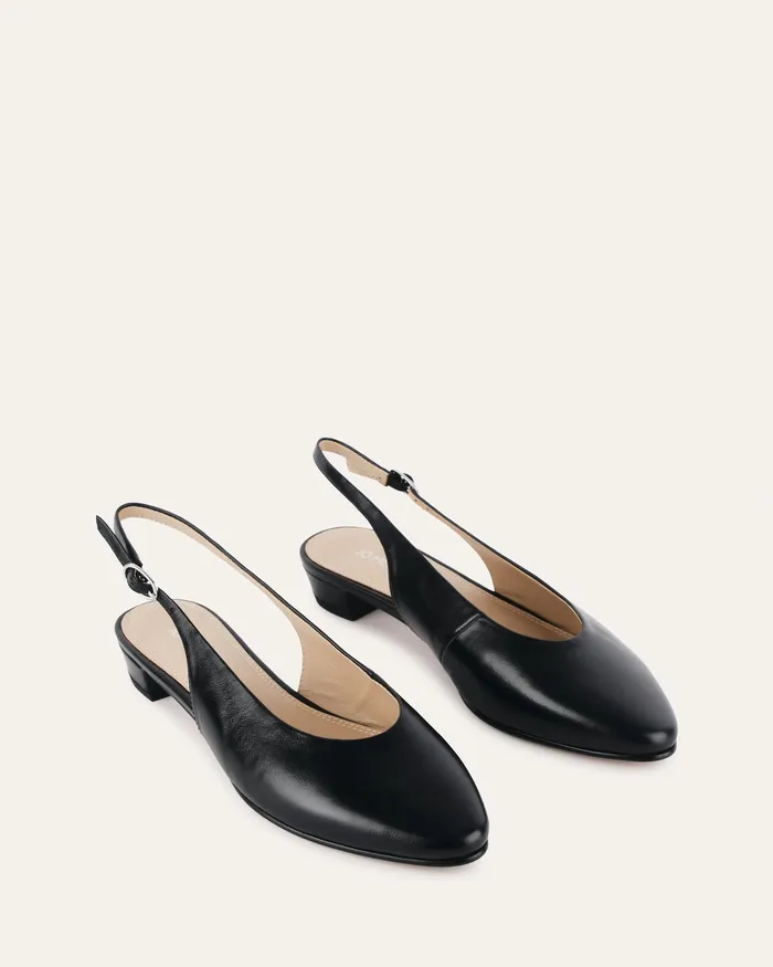 DRESS jomercer Women Bryce dress flats black leather DRESS jomercer Women Bryce dress flats black leather