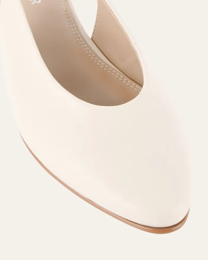 DRESS jomercer Women Bryce dress flats off white leather DRESS jomercer Women Bryce dress flats off white leather