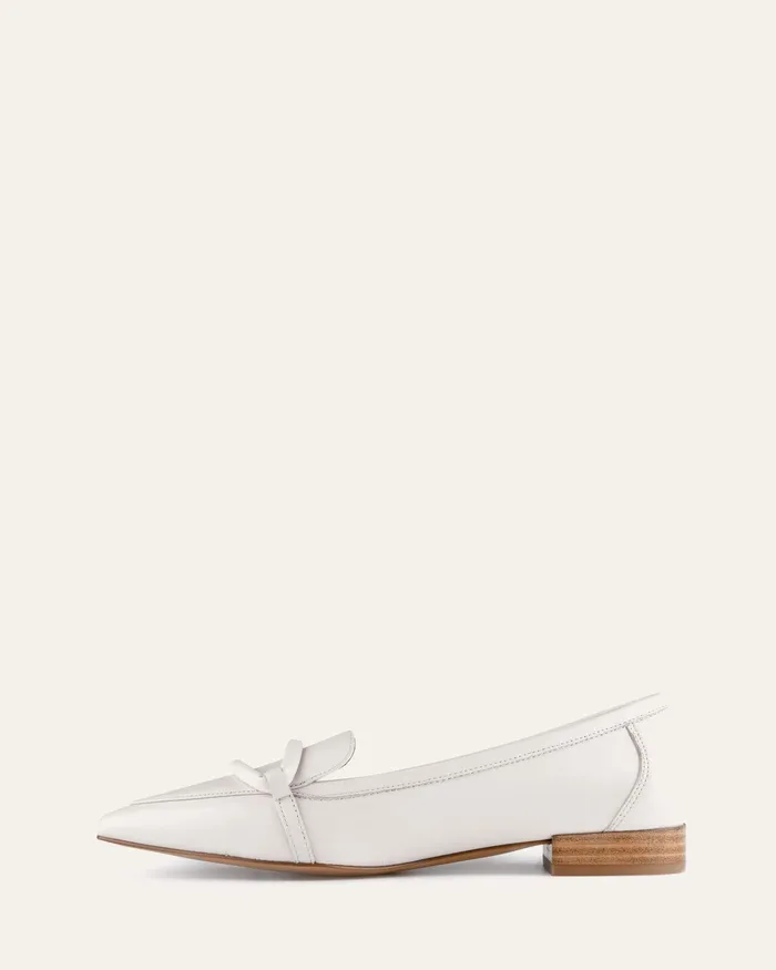 DRESS Women Ainsley dress flats off white leather jomercer DRESS Women Ainsley dress flats off white leather jomercer