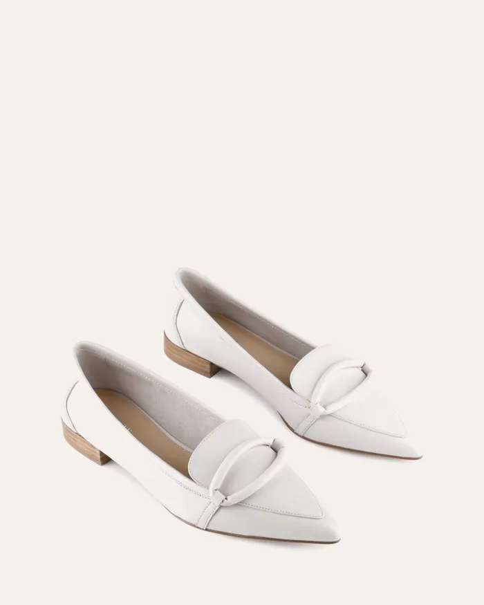 DRESS Women Ainsley dress flats off white leather jomercer DRESS Women Ainsley dress flats off white leather jomercer
