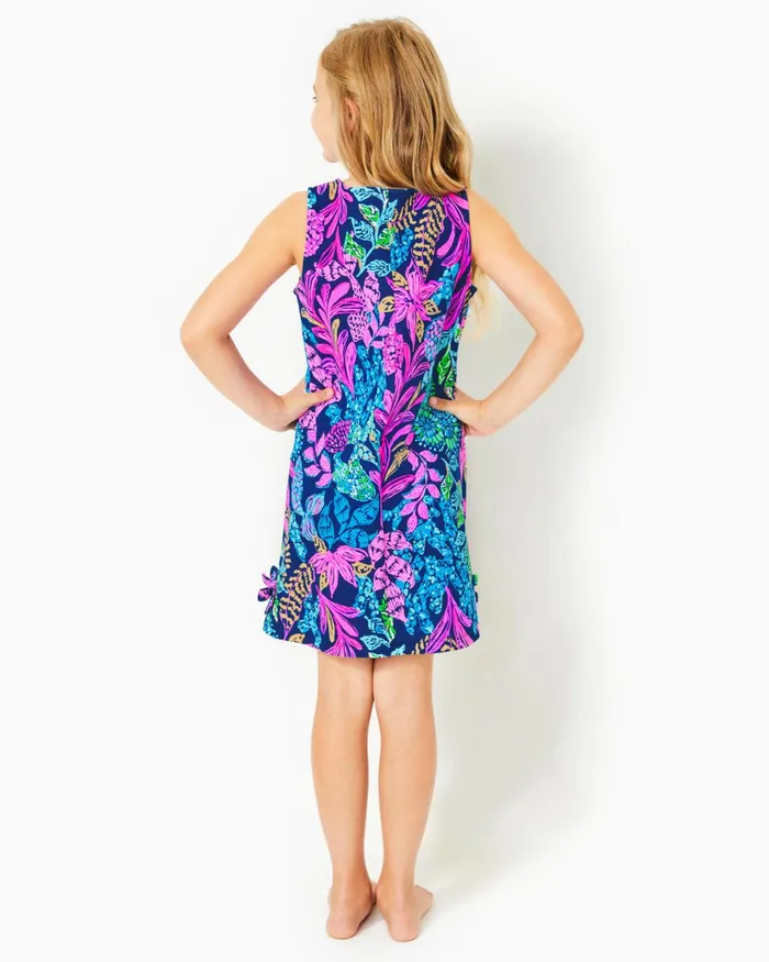 Dresses and Rompers GirlsHome and Gifts Lilly Pulitzer Girls Little Lilly Knit Shift Dress Aegean Navy Calypso Coast Dresses and Rompers GirlsHome and Gifts Lilly Pulitzer Girls Little Lilly Knit Shift Dress Aegean Navy Calypso Coast