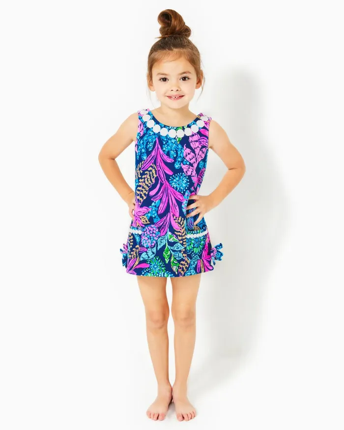 Dresses and Rompers GirlsHome and Gifts Lilly Pulitzer Girls Little Lilly Knit Shift Dress Aegean Navy Calypso Coast Dresses and Rompers GirlsHome and Gifts Lilly Pulitzer Girls Little Lilly Knit Shift Dress Aegean Navy Calypso Coast