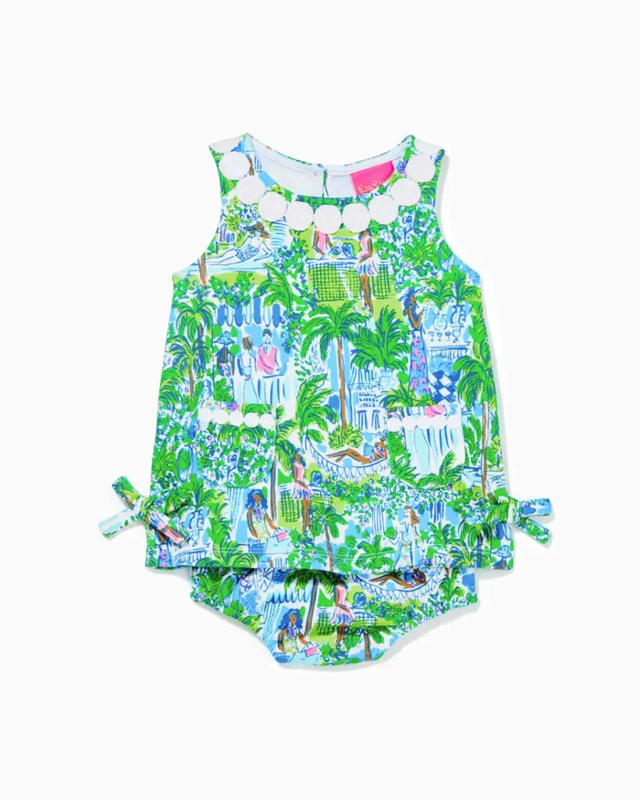 Dresses and Rompers Girls Lilly Pulitzer Baby Lilly Knit Shift Dress Sprout Green Lilly On Holiday Dresses and Rompers Girls Lilly Pulitzer Baby Lilly Knit Shift Dress Sprout Green Lilly On Holiday
