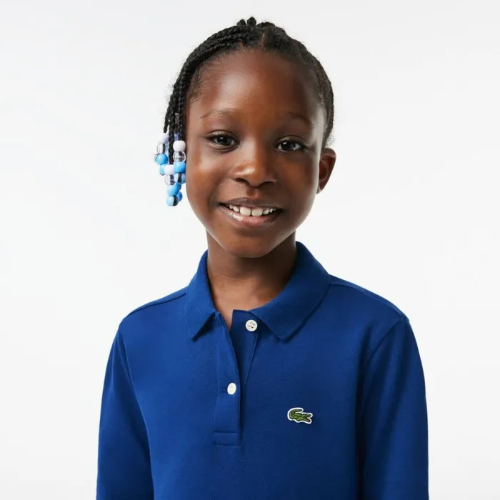 Dresses and Skirts Kids Lacoste Kids039 Piqu Polo Dress Methylene Blue F9f