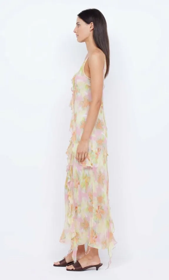 Dresses Bec Bridge Courtney Frill Maxi Dress Pink Blossom