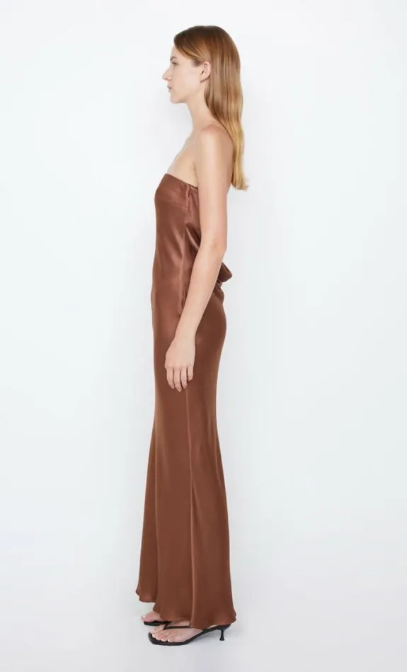 Dresses Bec Bridge Moon Dance Strapless Dress Chocolate