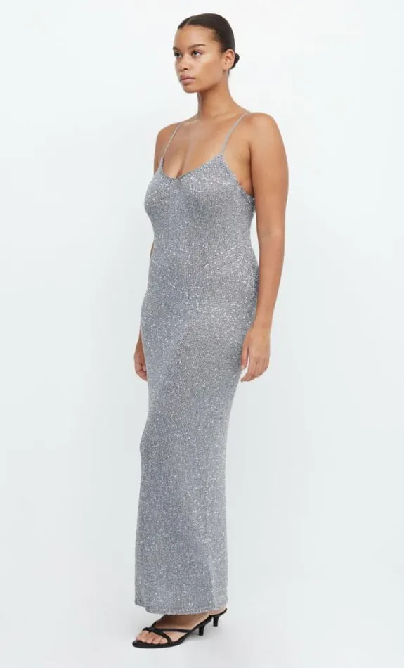 Dresses Bec Bridge Sadie Sequin Knit Slip Dress Charcoal