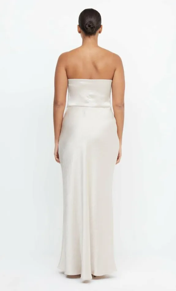 Dresses Bec Bridge The Dreamer Strapless Dress Sand