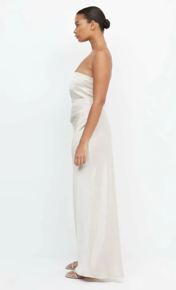 Dresses Bec Bridge The Dreamer Strapless Dress Sand