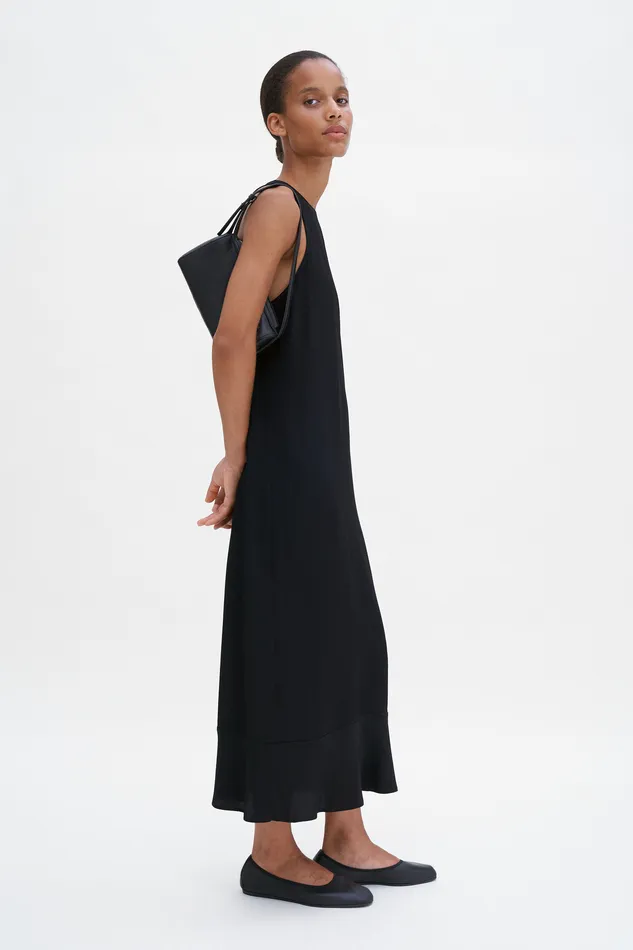 Dresses Draped Twill Tank Dress Black filippak Women