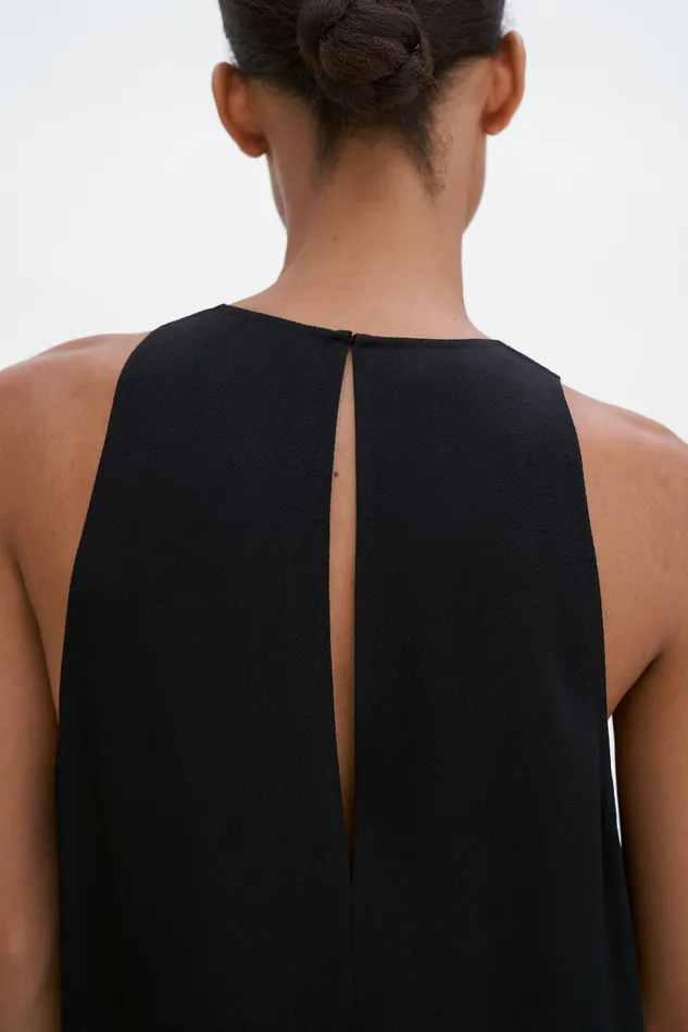 Dresses Draped Twill Tank Dress Black filippak Women