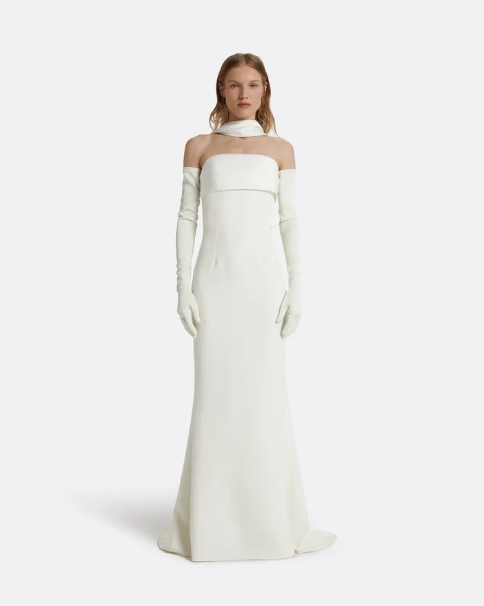 Dresses Roshana Ivory Long Dress Ivory 8211 Safiyaa Women