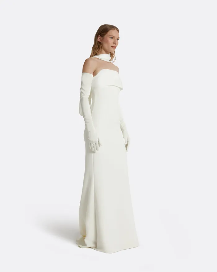 Dresses Roshana Ivory Long Dress Ivory 8211 Safiyaa Women