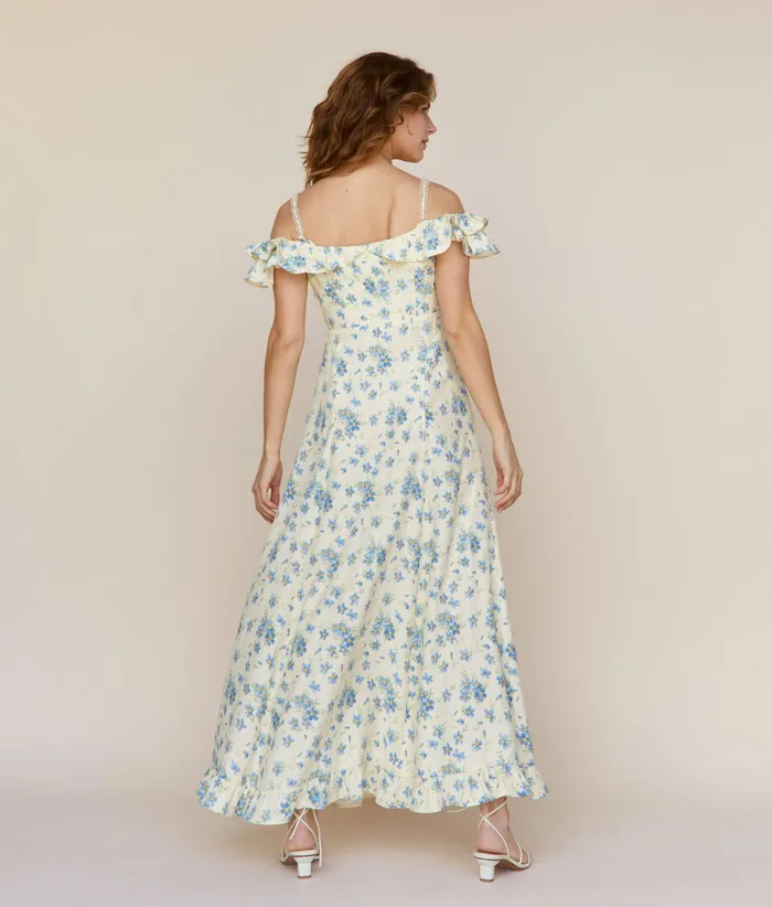 Dresses The Helina Dress Lilies In Bloom Silk Christy Dawn Women Dresses The Helina Dress Lilies In Bloom Silk Christy Dawn Women