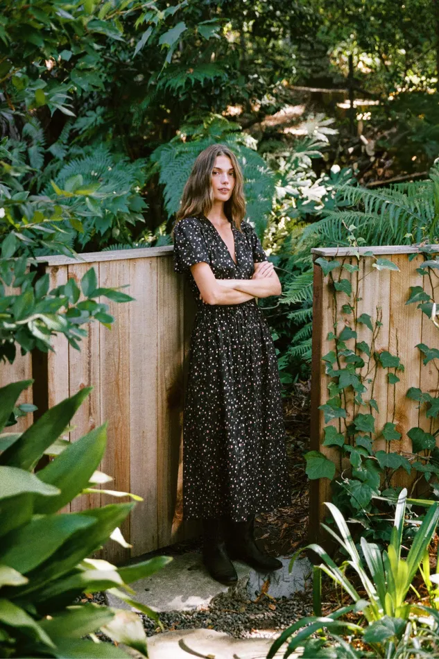 Dresses The Simple Dawn Dress Noir Tulips Christy Dawn Women