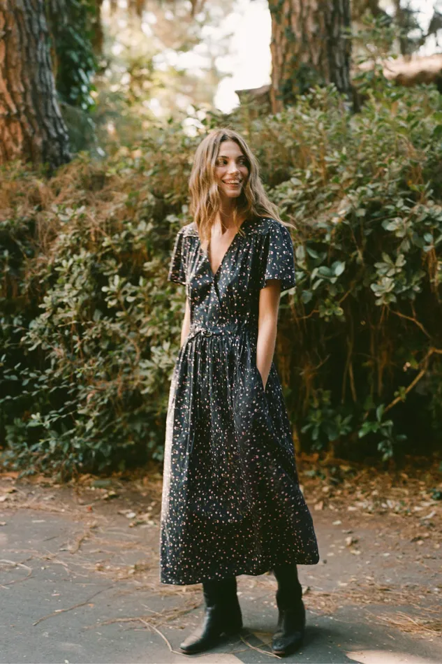 Dresses The Simple Dawn Dress Noir Tulips Christy Dawn Women Dresses The Simple Dawn Dress Noir Tulips Christy Dawn Women