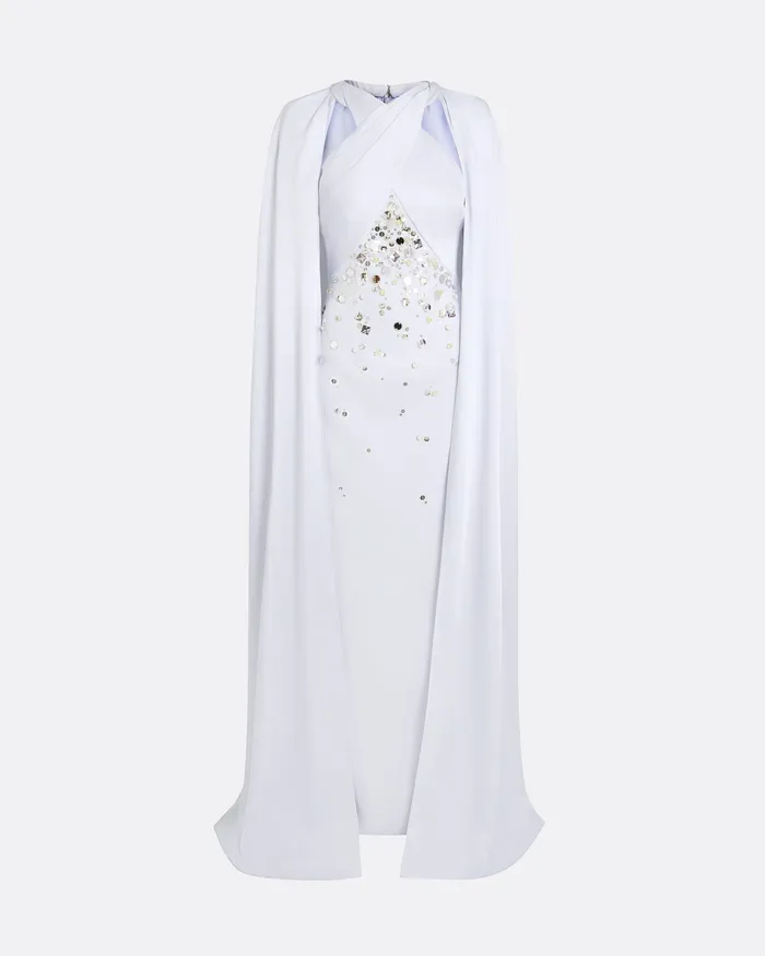 Dresses Women Ayse Silk Blue Long Dress Silk Blue Safiyaa