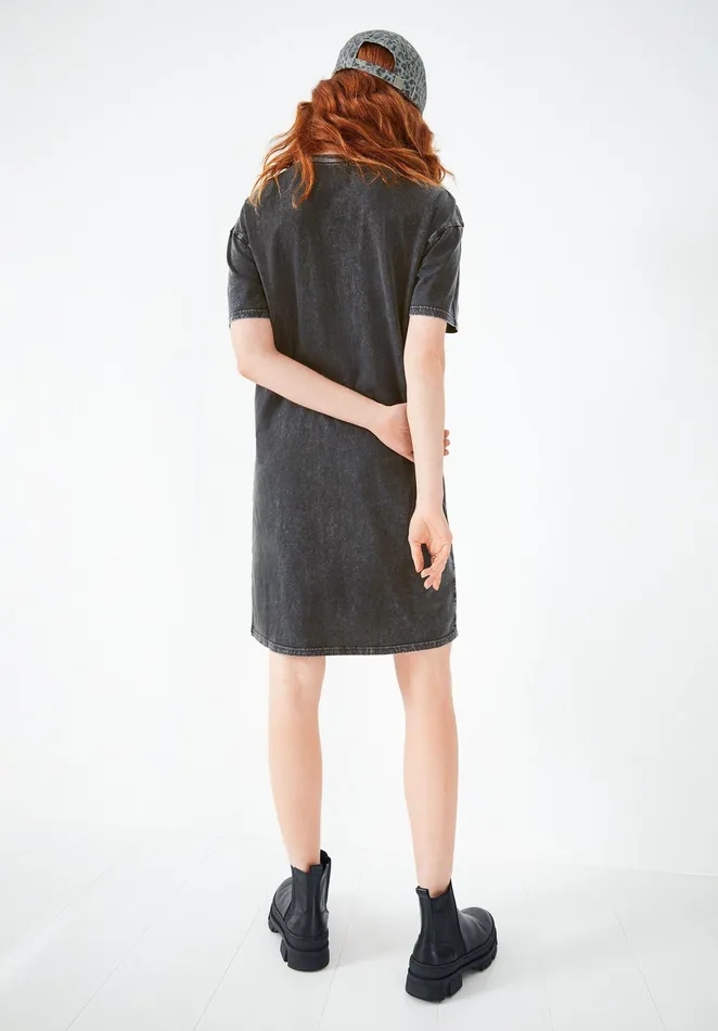 Dresses Women Hush Dragon TShirt Dress Washed Black