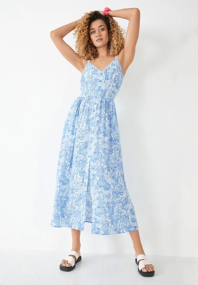 Dresses Women Hush Evelina Shirred Dress Sea Life Blue