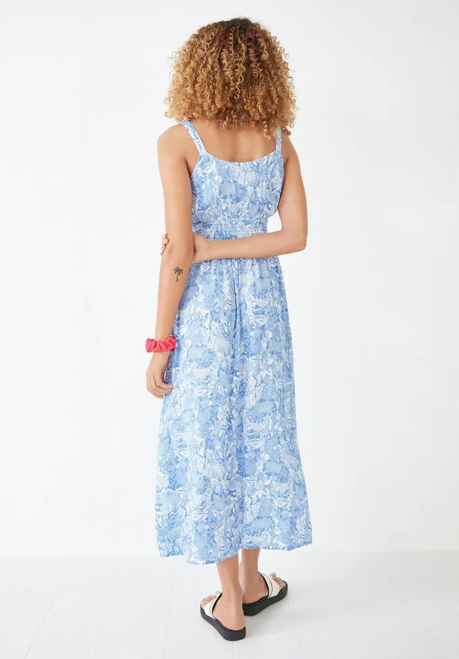 Dresses Women Hush Evelina Shirred Dress Sea Life Blue