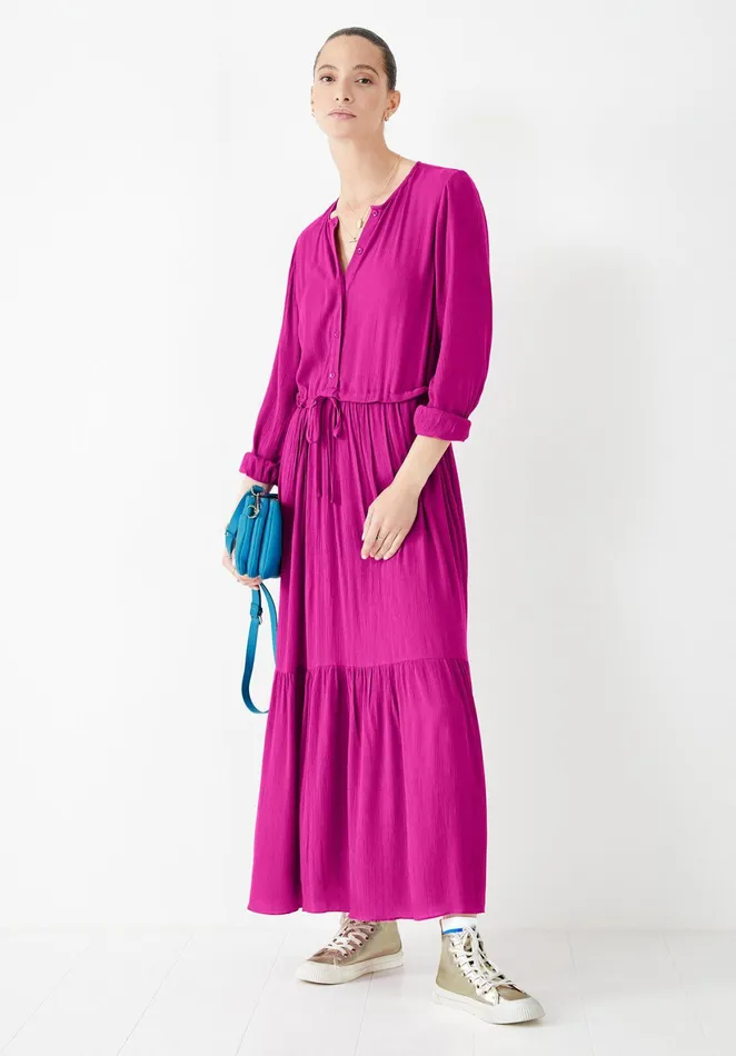 Dresses Women Hush Flora Textured Dress Fuchsia