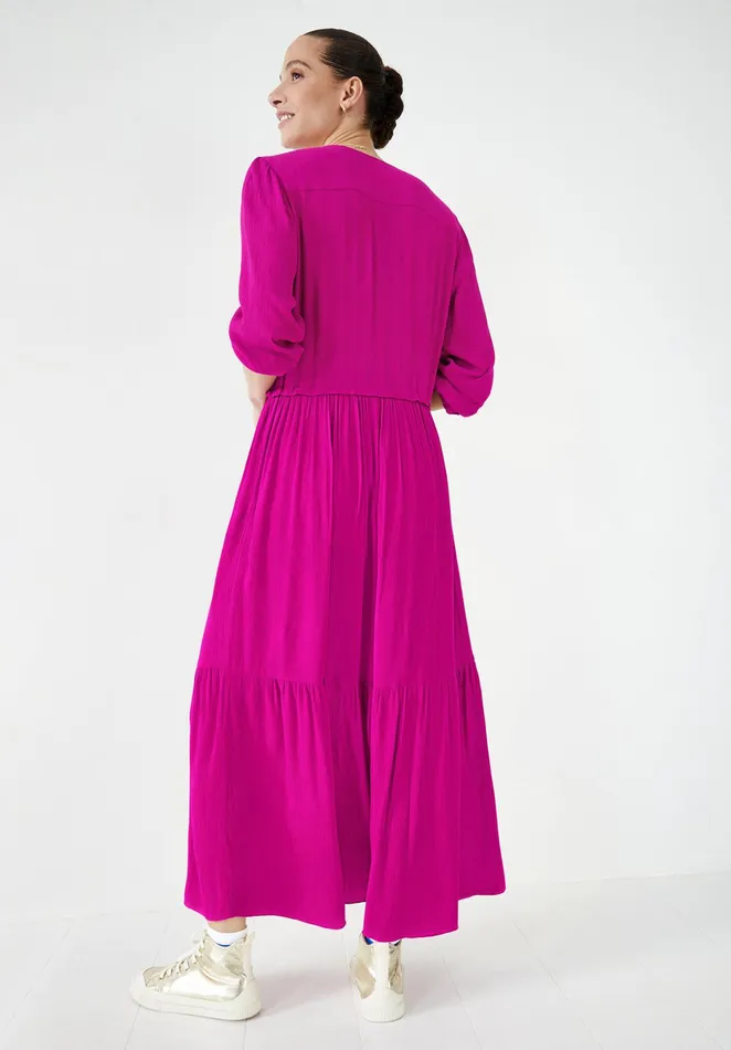 Dresses Women Hush Flora Textured Dress Fuchsia
